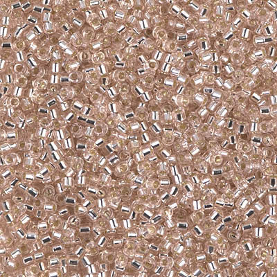 Miyuki Delica Bead 11/0 - DB1203 - Silver Lined Pink Mist - Barrel of Beads