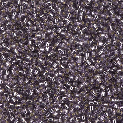 Miyuki Delica Bead 11/0 - DB1205 - Silver Lined Light Amethyst - Barrel of Beads