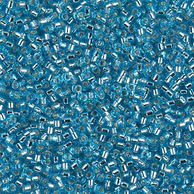 Miyuki Delica Bead 11/0 - DB1209 - Silver Lined Ocean Blue - Barrel of Beads