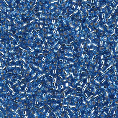 Miyuki Delica Bead 11/0 - DB1210 - Silver Lined Azure - Barrel of Beads