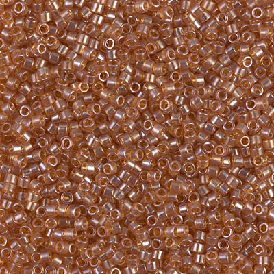 Miyuki Delica Bead 11/0 - DB1221 - Transparent Marigold Luster - Barrel of Beads