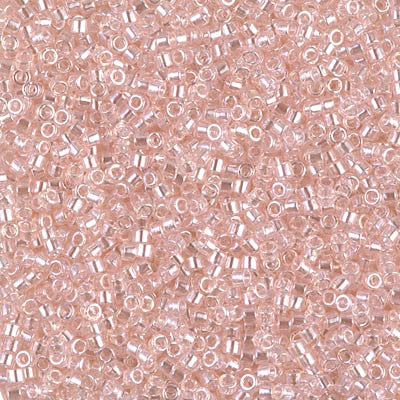 Miyuki Delica Bead 11/0 - DB1223 - Transparent Pink Mist Luster - Barrel of Beads