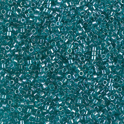 Miyuki Delica Bead 11/0 - DB1228 - Transparent Caribbean Teal Luster - Barrel of Beads