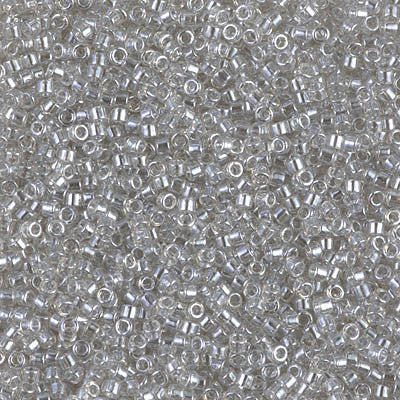 Miyuki Delica Bead 11/0 - DB1231 - Transparent Gray Mist Luster - Barrel of Beads