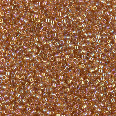 Miyuki Delica Bead 11/0 - DB1241 - Transparent Marigold AB - Barrel of Beads