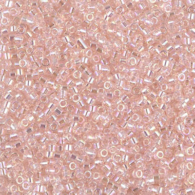 Miyuki Delica Bead 11/0 - DB1243 - Transparent Pink Mist AB - Barrel of Beads