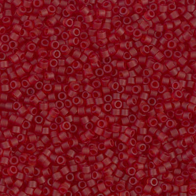 Miyuki Delica Bead 11/0 - DB1262 - Matte Transparent Dark Cranberry - Barrel of Beads