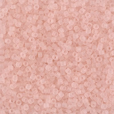 Miyuki Delica Bead 11/0 - DB1263 - Matte Transparent Pink Mist - Barrel of Beads