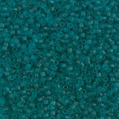 Miyuki Delica Bead 11/0 - DB1268 - Matte Transparent Caribbean Teal - Barrel of Beads