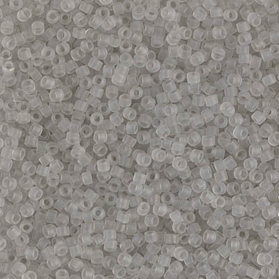 Miyuki Delica Bead 11/0 - DB1271 - Matte Transparent Gray Mist - Barrel of Beads