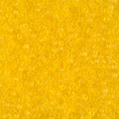 Miyuki Delica Bead 11/0 - DB1301 - Dyed Transparent Yellow - Barrel of Beads