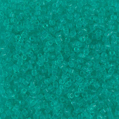 Miyuki Delica Bead 11/0 - DB1304 - Dyed Transparent Dark Mint Green - Barrel of Beads