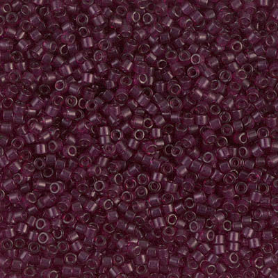 Miyuki Delica Bead 11/0 - DB1312 - Dyed Transparent Wine - Barrel of Beads