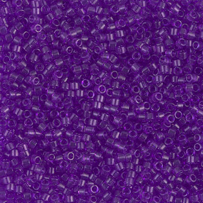 Miyuki Delica Bead 11/0 - DB1315 - Dyed Transparent Red Violet - Barrel of Beads