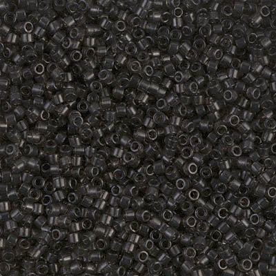 Miyuki Delica Bead 11/0 - DB1319 - Dyed Transparent Charcoal - Barrel of Beads