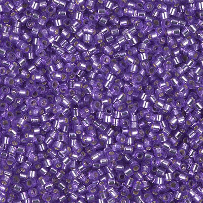 Miyuki Delica Bead 11/0 - DB1347 - Dyed Silver Lined Purple - Barrel of Beads