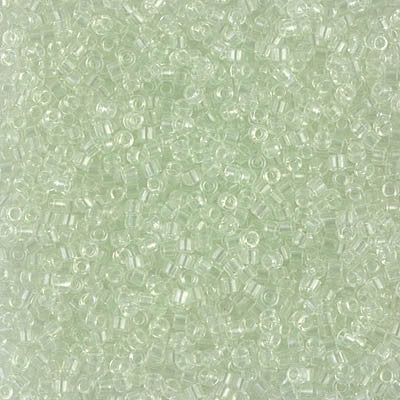 Miyuki Delica Bead 11/0 - DB1404 - Transparent Pale Green Mist - Barrel of Beads