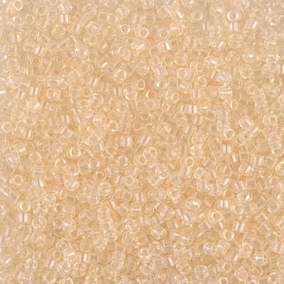 Miyuki Delica Bead 11/0 - DB1409 - Transparent Pale Beige - Barrel of Beads