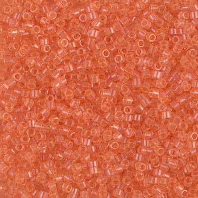 Miyuki Delica Bead 11/0 - DB1411 - Transparent Peach - Barrel of Beads