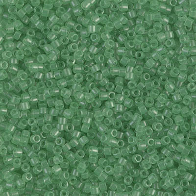 Miyuki Delica Bead 11/0 - DB1414 - Transparent Mint - Barrel of Beads