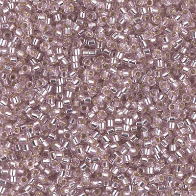 Miyuki Delica Bead 11/0 - DB1433 - Silver Lined Pale Blush - Barrel of Beads