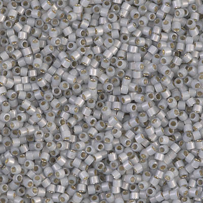 Miyuki Delica Bead 11/0 - DB1455 - Silver Lined Light Smoke Opal - Barrel of Beads