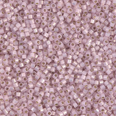Miyuki Delica Bead 11/0 - DB1457 - Silver Lined Pale Rose Opal - Barrel of Beads