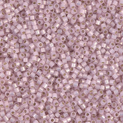 Miyuki Delica Bead 11/0 - DB1457 - Silver Lined Pale Rose Opal - Barrel of Beads