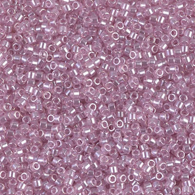 Miyuki Delica Bead 11/0 - DB1473 - Transparent Pale Orchid Luster - Barrel of Beads