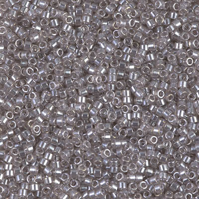 Miyuki Delica Bead 11/0 - DB1485 - Transparent Light Taupe Luster - Barrel of Beads