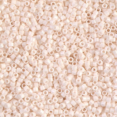 Miyuki Delica Bead 11/0 - DB1490 - Opaque Bisque White - Barrel of Beads