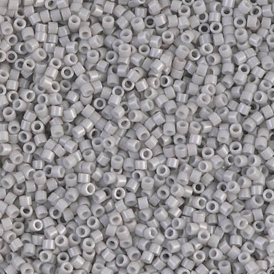 Miyuki Delica Bead 11/0 - DB1498 - Opaque Light Smoke - Barrel of Beads