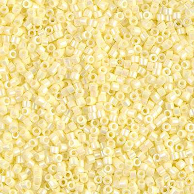 Miyuki Delica Bead 11/0 - DB1501 - Opaque Pale Yellow AB - Barrel of Beads