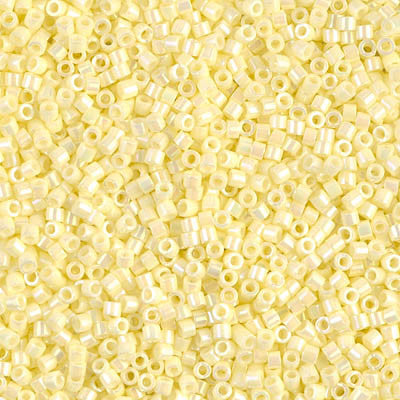 Miyuki Delica Bead 11/0 - DB1501 - Opaque Pale Yellow AB - Barrel of Beads