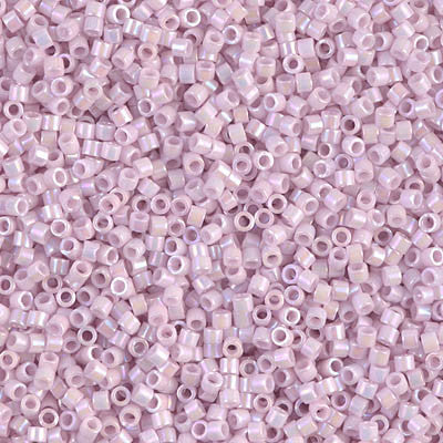 Miyuki Delica Bead 11/0 - DB1504 - Opaque Pale Rose AB - Barrel of Beads