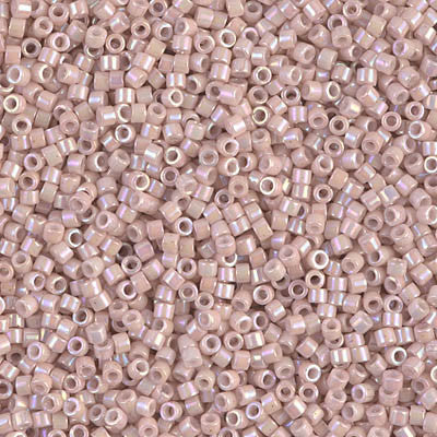 Miyuki Delica Bead 11/0 - DB1505 - Opaque Pink Champagne AB - Barrel of Beads