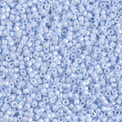 Miyuki Delica Bead 11/0 - DB1507 - Opaque Light Sky Blue AB - Barrel of Beads