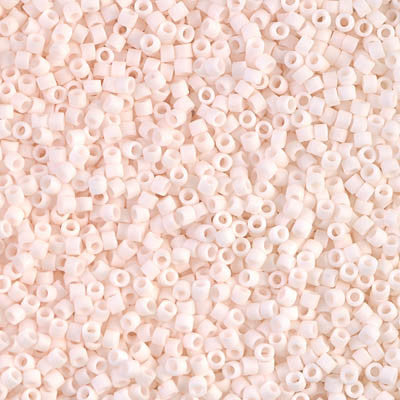 Miyuki Delica Bead 11/0 - DB1510 - Matte Opaque Bisque White - Barrel of Beads