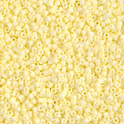 Miyuki Delica Bead 11/0 - DB1511 - Matte Opaque Pale Yellow - Barrel of Beads