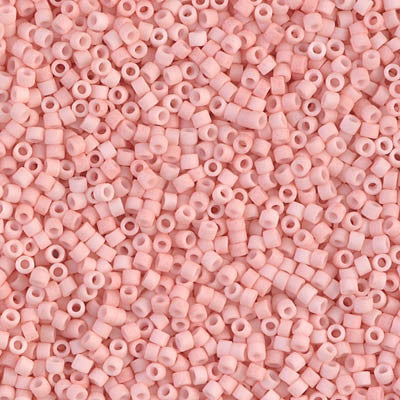 Miyuki Delica Bead 11/0 - DB1513 - Matte Opaque Light Salmon - Barrel of Beads