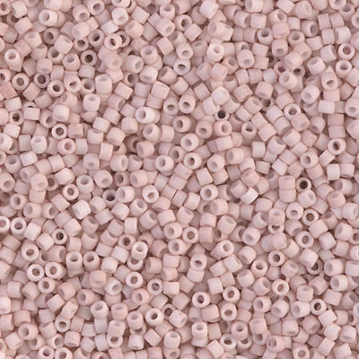 Miyuki Delica Bead 11/0 - DB1515 - Matte Opaque Pink Champagne - Barrel of Beads