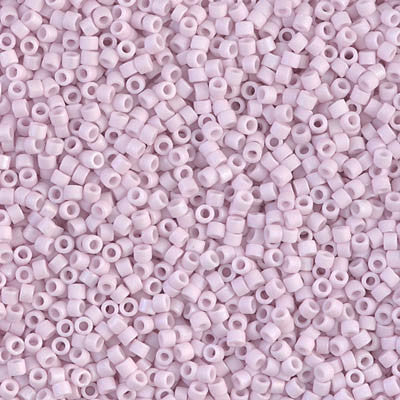 Miyuki Delica Bead 11/0 - DB1524 - Matte Opaque Pale Rose AB - Barrel of Beads