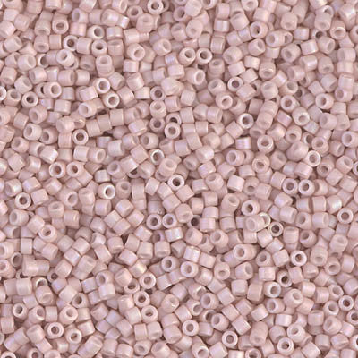 Miyuki Delica Bead 11/0 - DB1525 - Matte Opaque Pink Champagne AB - Barrel of Beads