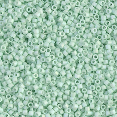 Miyuki Delica Bead 11/0 - DB1526 - Matte Opaque Light Mint AB - Barrel of Beads