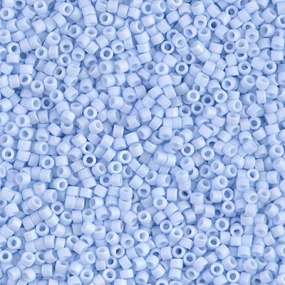 Miyuki Delica Bead 11/0 - DB1527 - Matte Opaque Light Sky Blue AB - Barrel of Beads