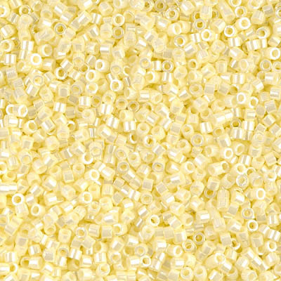 Miyuki Delica Bead 11/0 - DB1531 - Opaque Pale Yellow Ceylon - Barrel of Beads