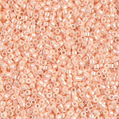 Miyuki Delica Bead 11/0 - DB1532 - Opaque Light Peach Ceylon - Barrel of Beads