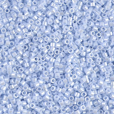 Miyuki Delica Bead 11/0 - DB1537 - Opaque Light Sky Blue Ceylon - Barrel of Beads