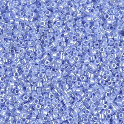 Miyuki Delica Bead 11/0 - DB1568 - Opaque Agate Blue Luster - Barrel of Beads