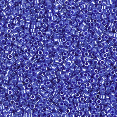 Miyuki Delica Bead 11/0 - DB1569 - Opaque Cyan Blue Luster - Barrel of Beads